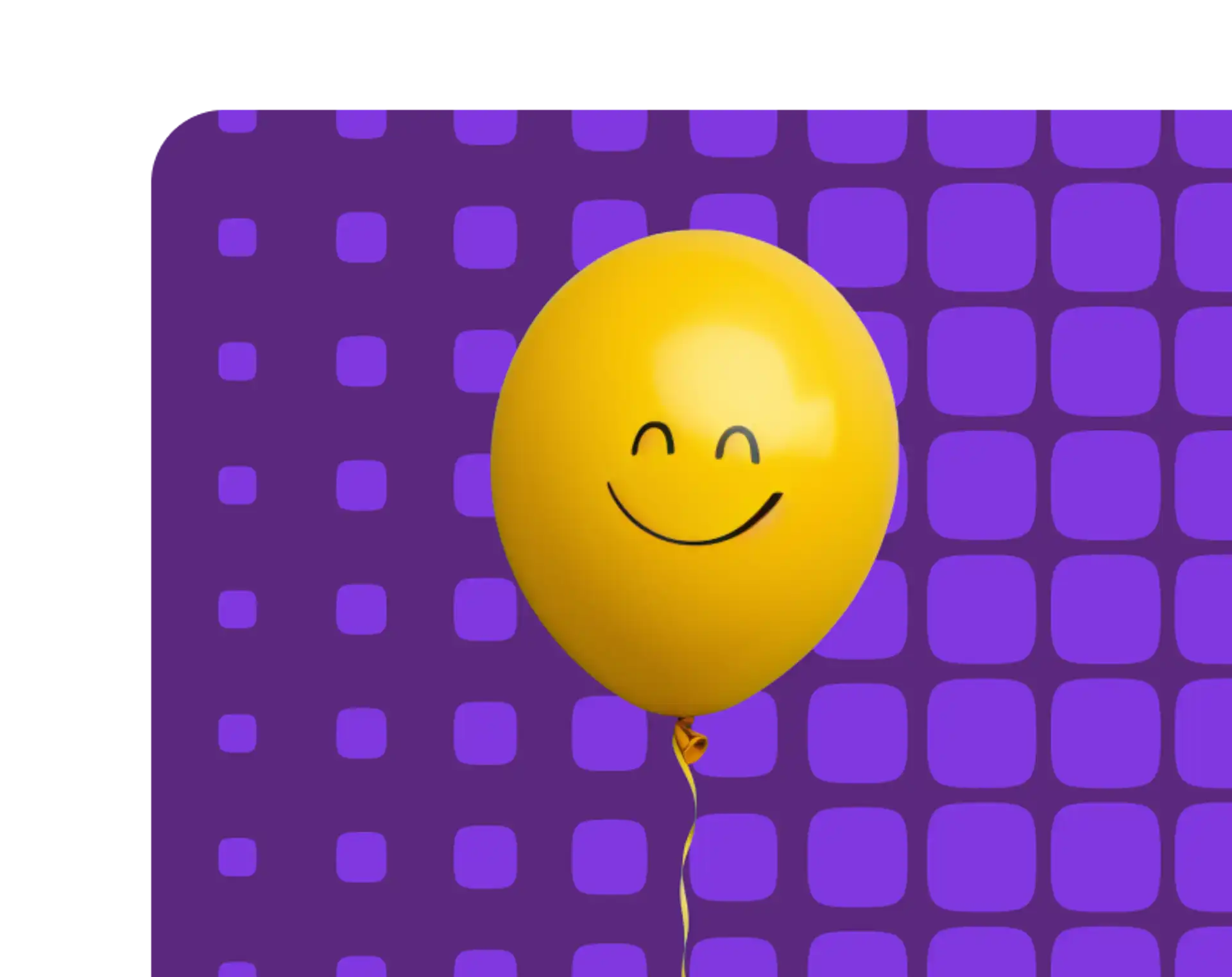 Balloon with smiley face on it